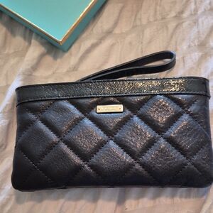 Kate Spade Black Quilted Wristlet
